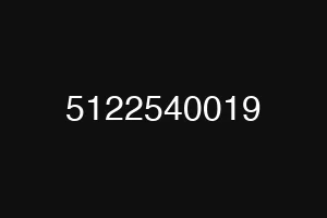 5122540019